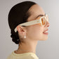 Pluto Ivory Uni-Sex Rectangle Sunglasses | Aire