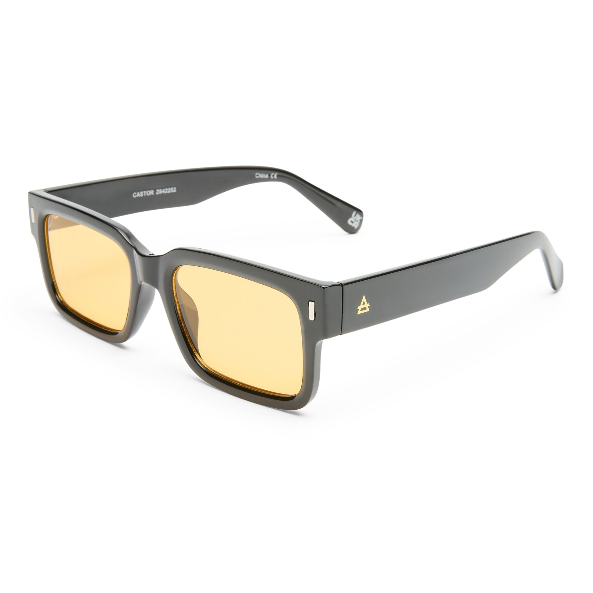 Castor Black Uni-Sex Rectangle Sunglasses | Aire