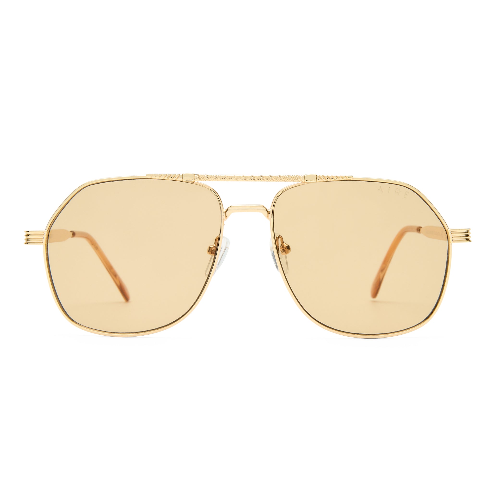 Cosmos Bright Gold Uni-Sex Aviator Sunglasses | Aire – AIRE US