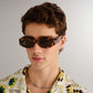 Taurus Dark Tort Uni-Sex Oval Sunglasses | Aire