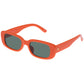 Ceres Neon Orange Uni-Sex Rectangle Sunglasses | Aire