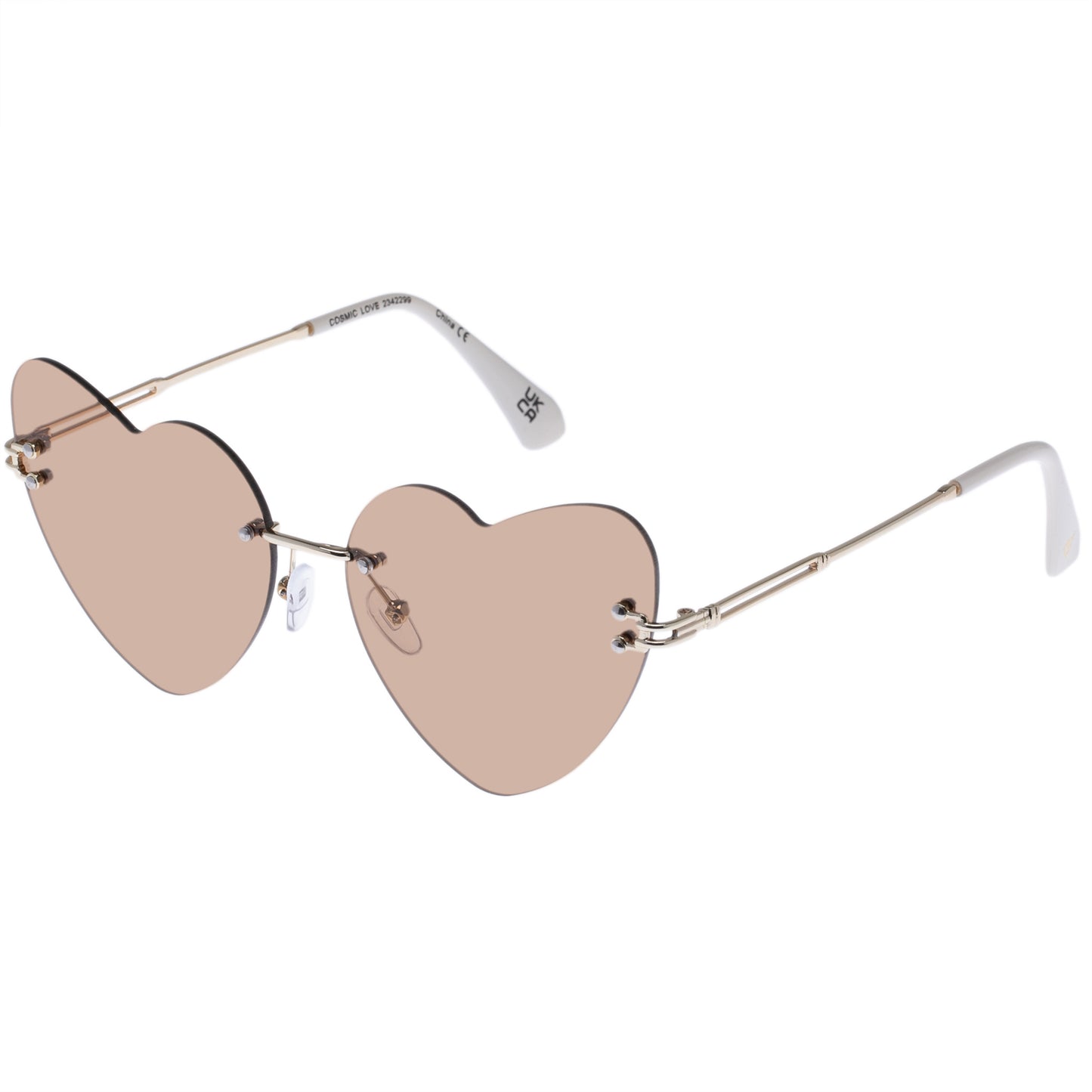 Cosmic Love Gold Marble Female Cat-Eye Sunglasses | Aire