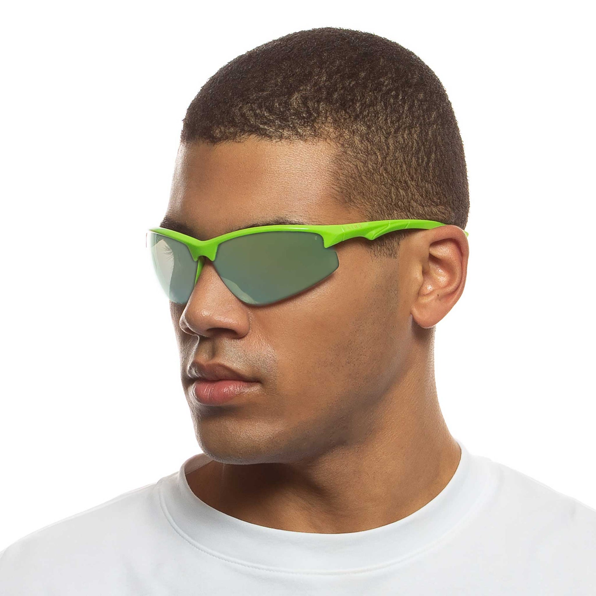 Cetus Lime Green Uni-Sex Wrap Sunglasses | Aire