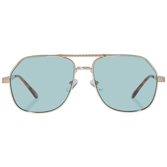 Cosmos Bright Gold Uni-Sex Aviator Sunglasses | Aire