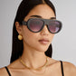 Satellite Black Uni-Sex Aviator Sunglasses | Aire
