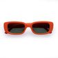 Ceres Neon Orange Uni-Sex Rectangle Sunglasses | Aire