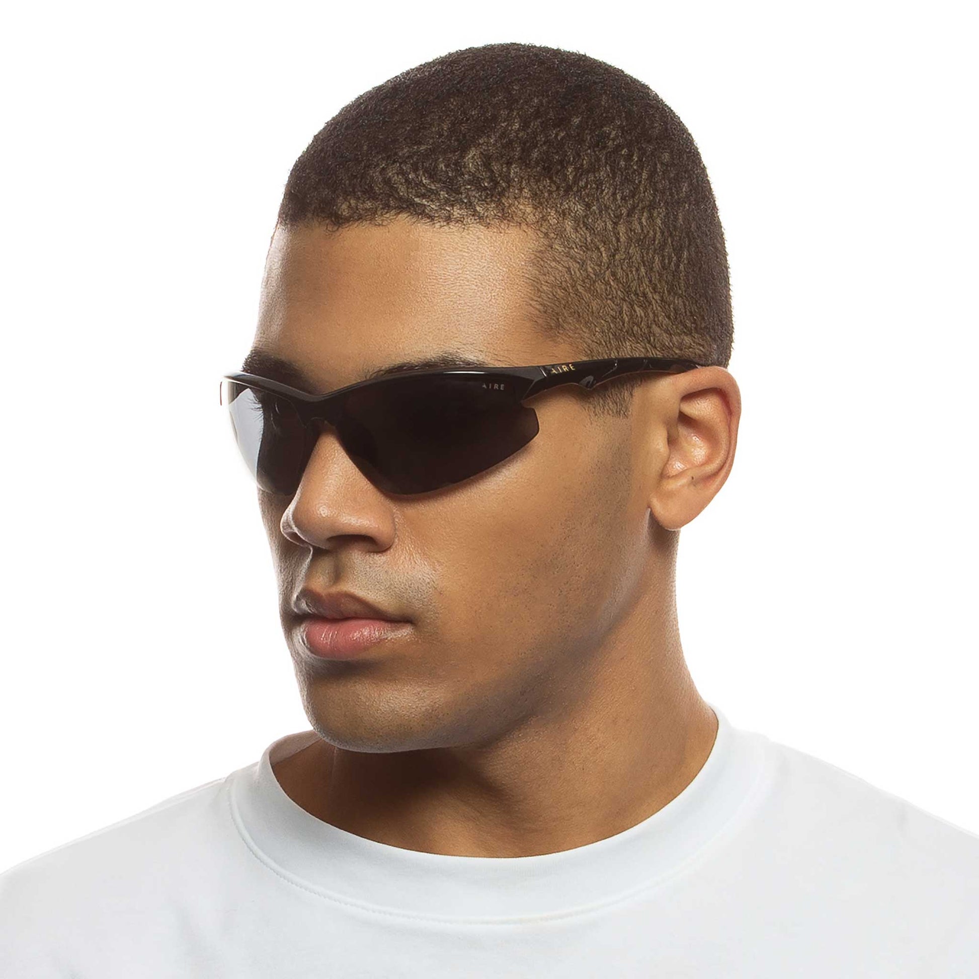 Cetus Black Uni-Sex Wrap Sunglasses | Aire