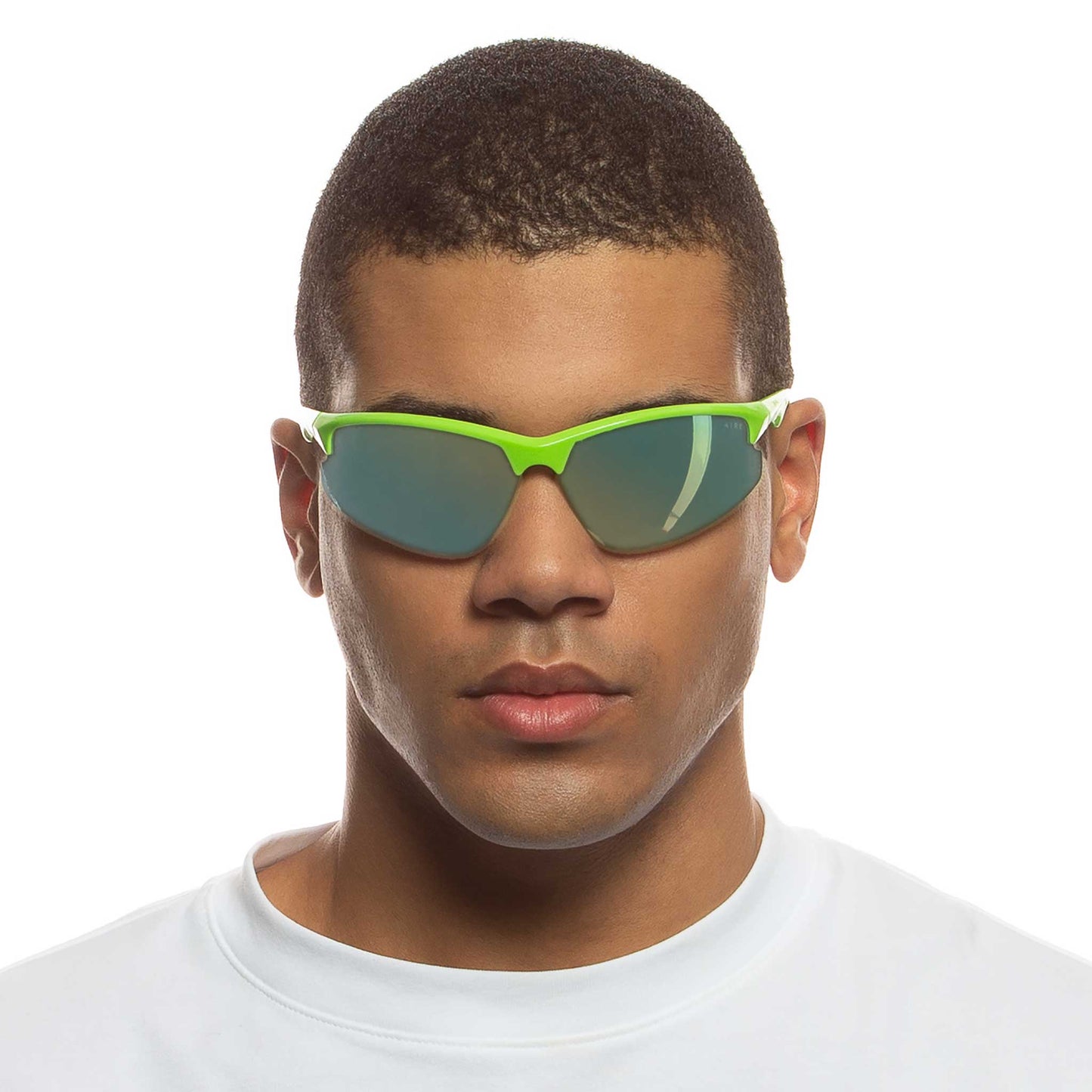 Cetus Lime Green Uni-Sex Wrap Sunglasses | Aire