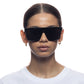 Ara Shiny Black Uni-Sex Square Sunglasses | Aire