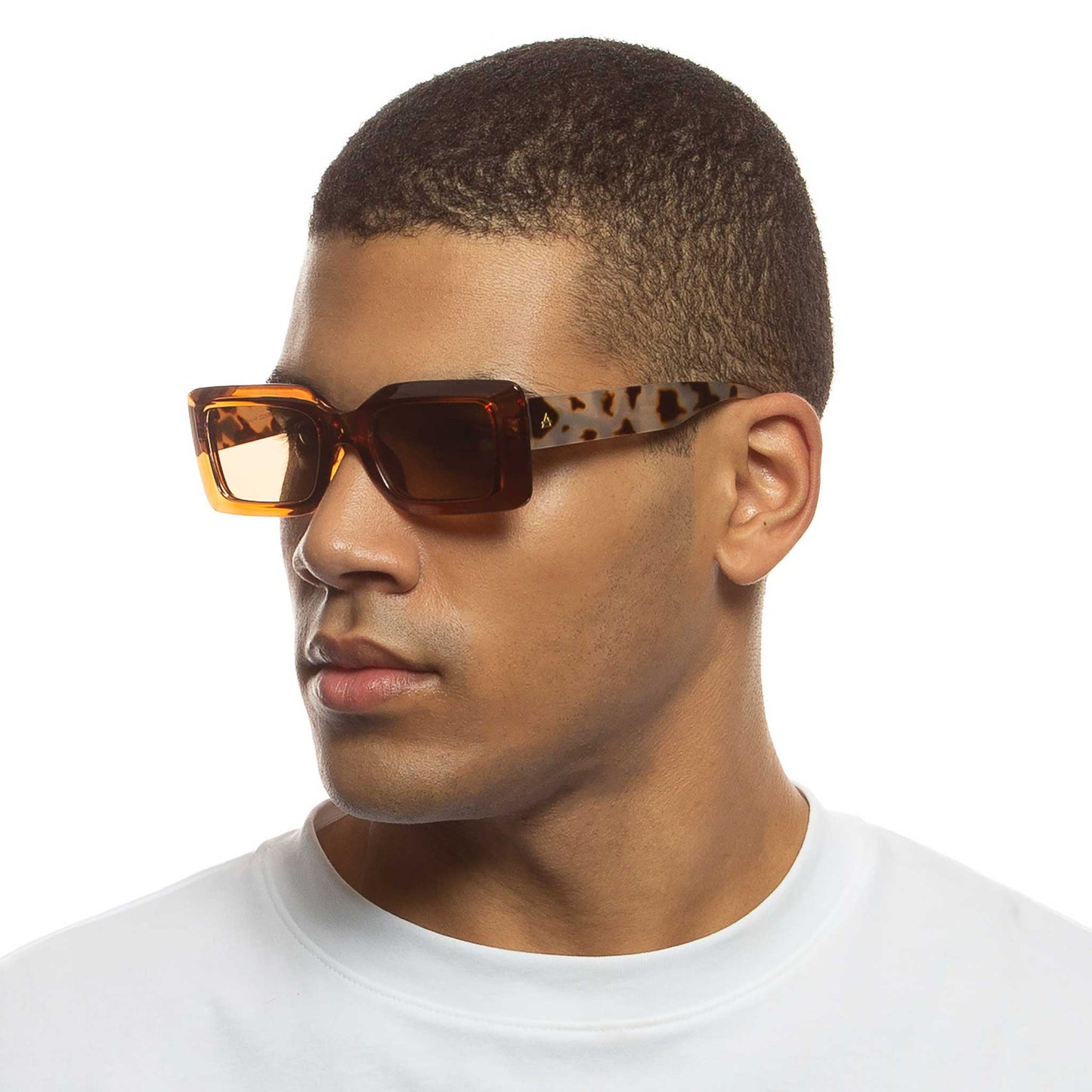 Parallax Caramel Cookie Tort Uni-Sex Rectangle Sunglasses | Aire