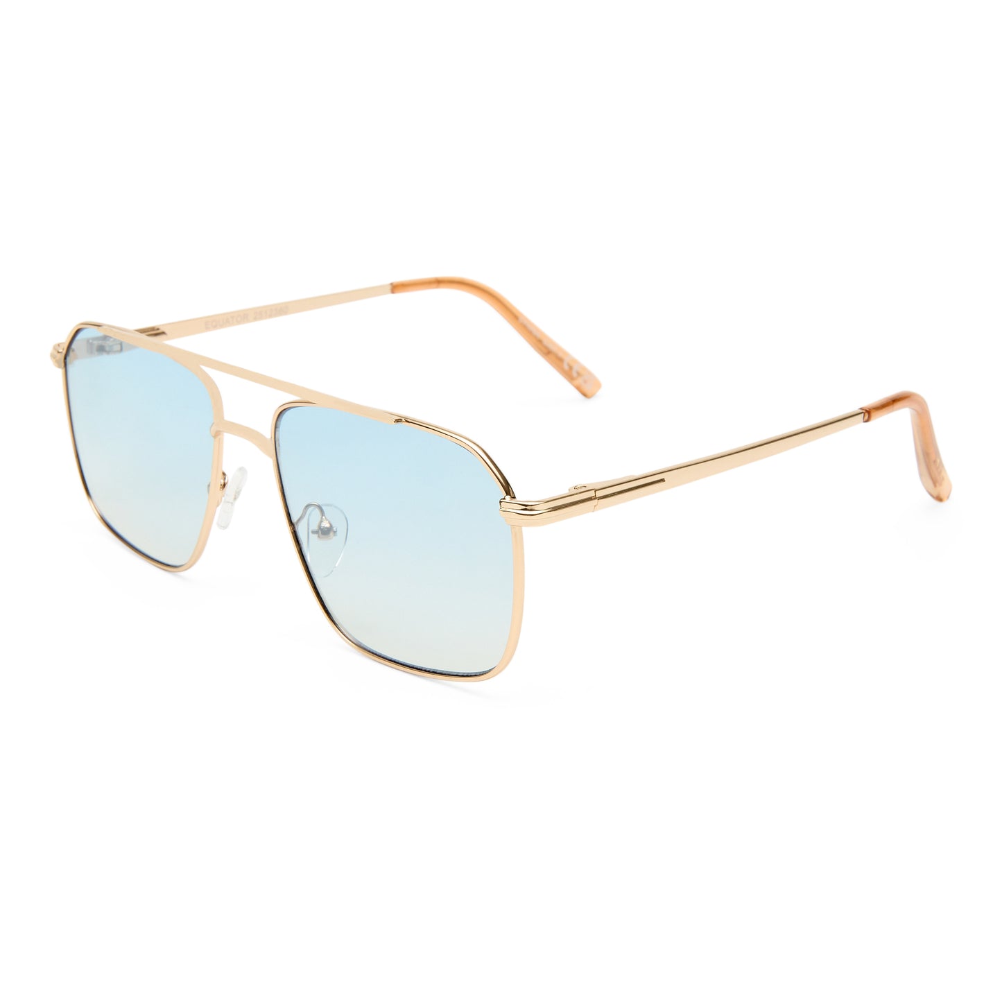 Equator Gold Tan Female Aviator Sunglasses | Aire