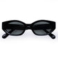 Mensa Black Uni-Sex Oval Sunglasses | Aire