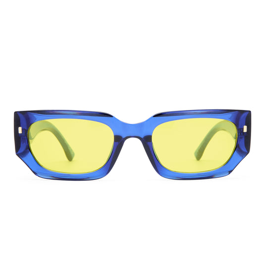 Renegade Cobalt Blue Uni-Sex Rectangle Sunglasses | Aire