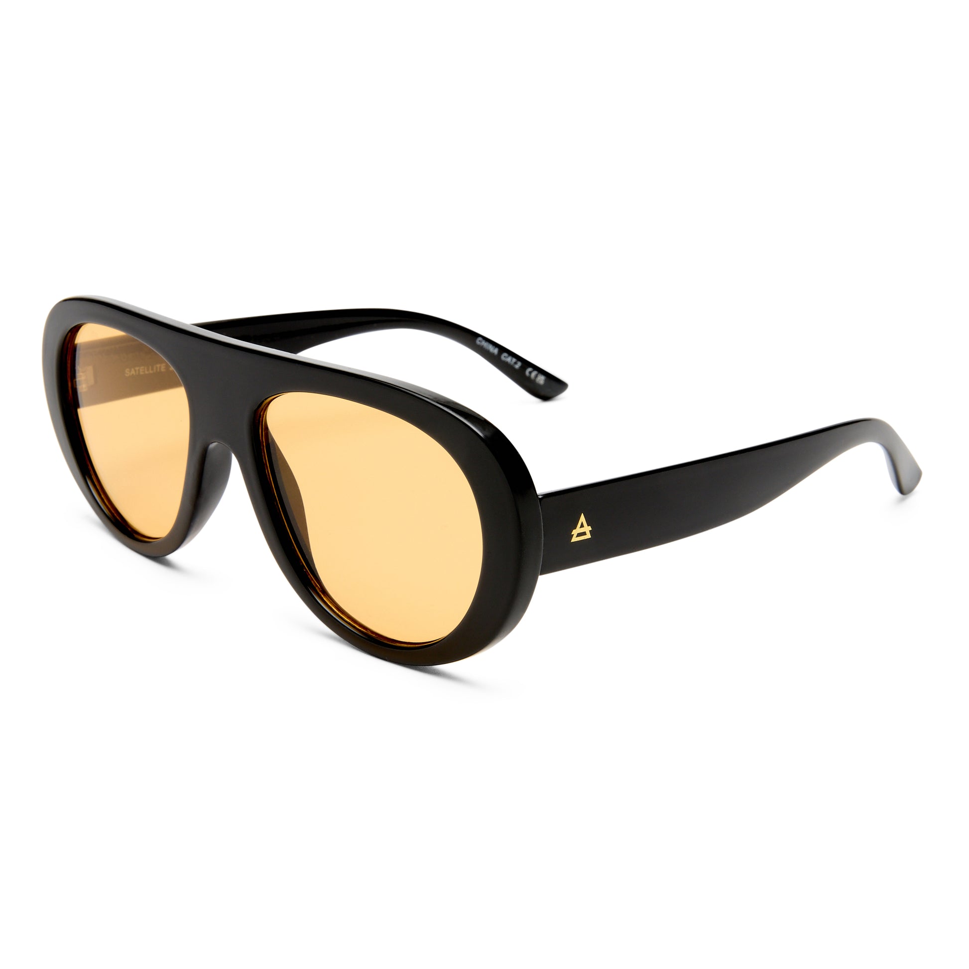 Satellite Black Female Aviator Sunglasses | Aire
