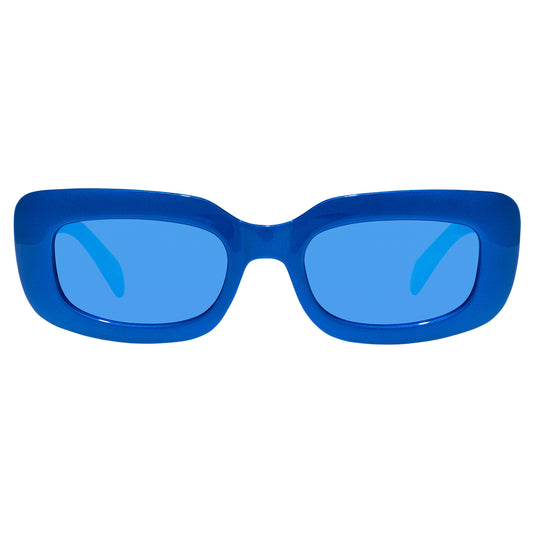 Orbit Pearl Cobalt Uni-Sex Rectangle Sunglasses | Aire