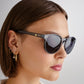 Karma Steel Uni-Sex Round Sunglasses | Aire