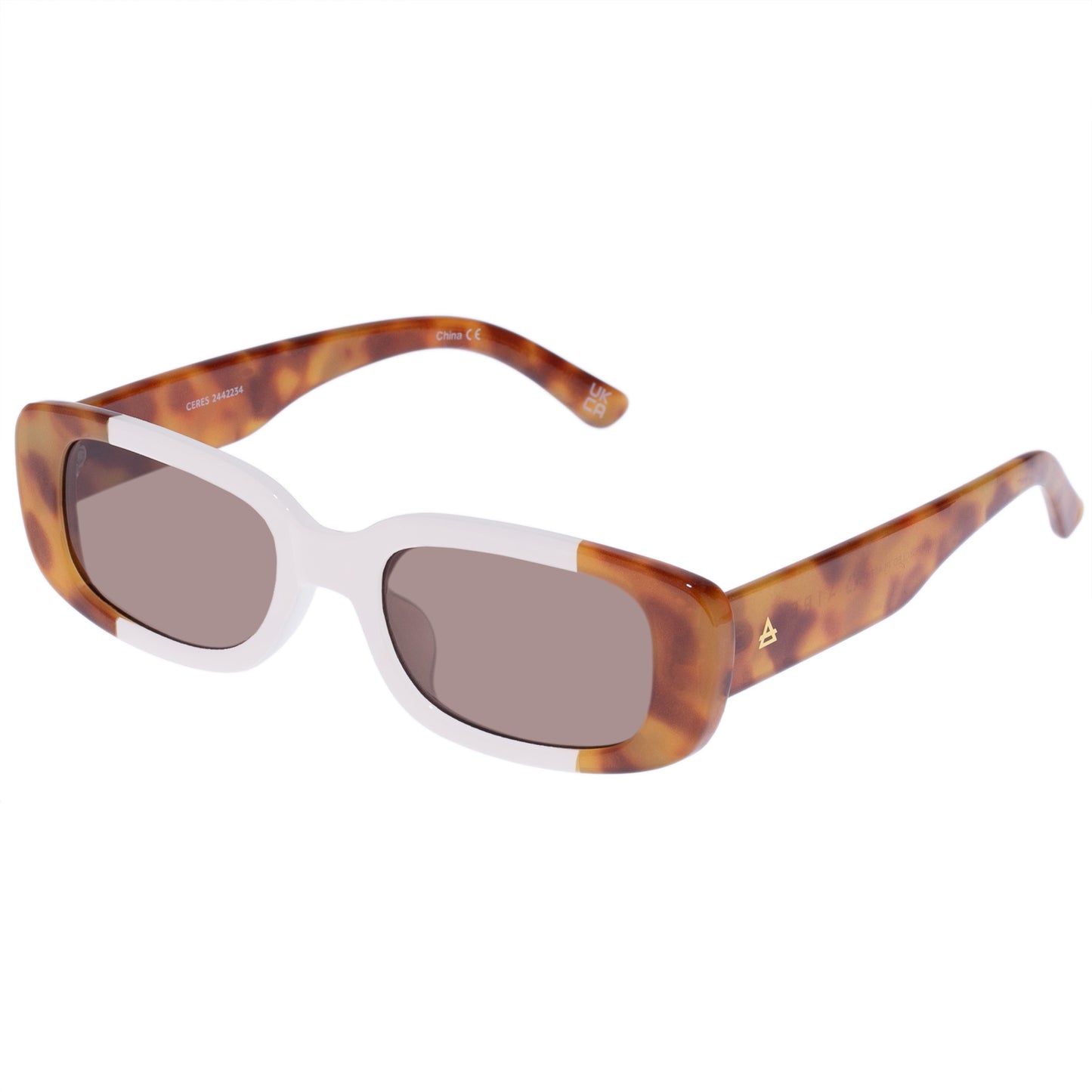 Ceres Vintage Tort Fawn Uni-Sex Rectangle Sunglasses | Aire