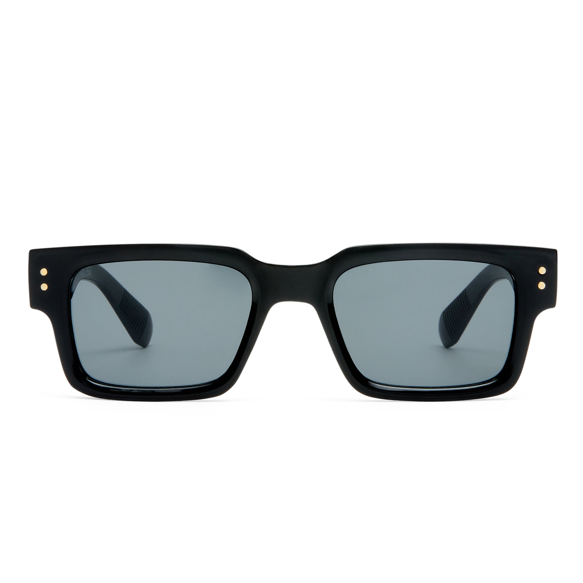 Aeron Black Uni-Sex Rectangle Sunglasses | Aire
