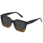 Abstraction Black Tort Female Square Sunglasses | Aire