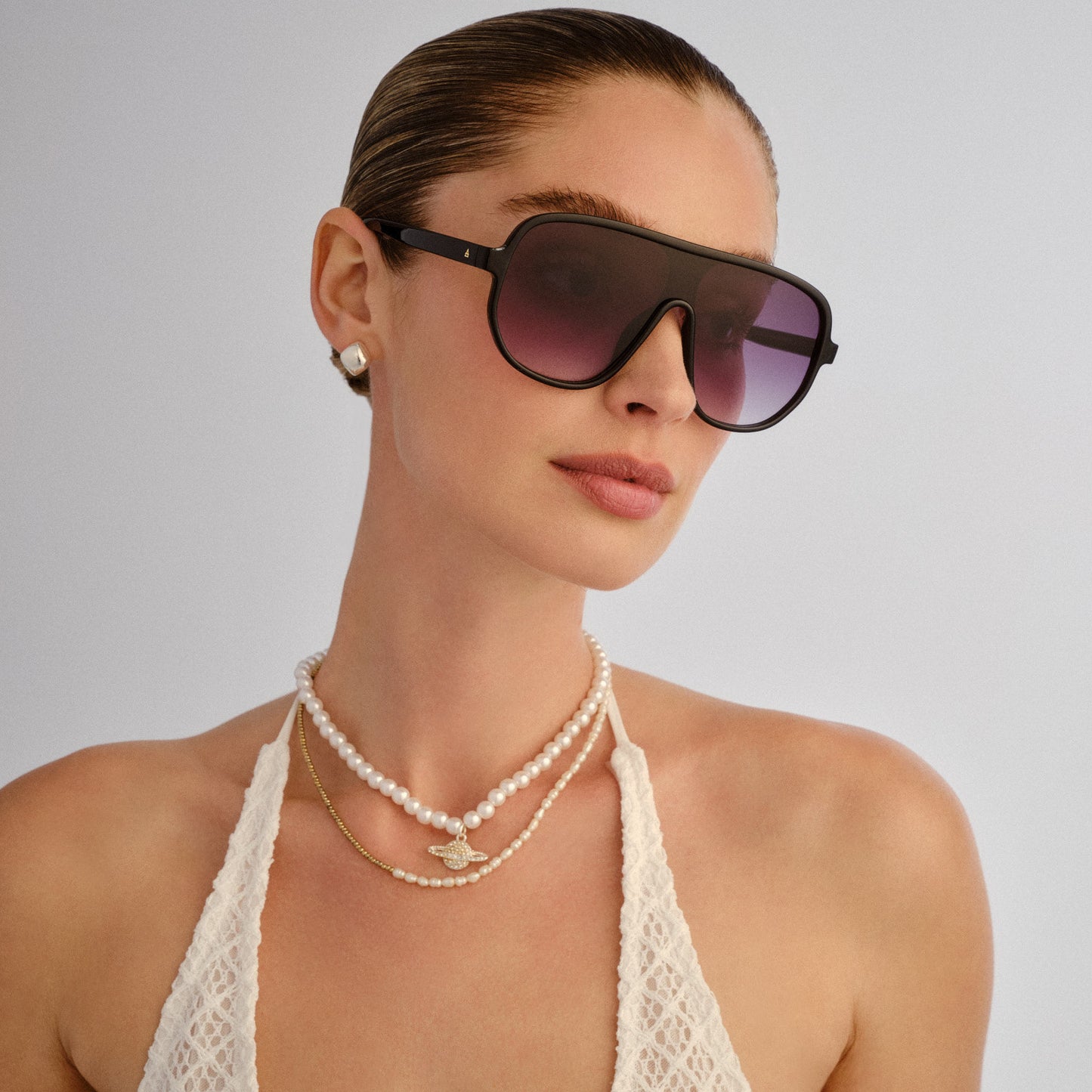 Hydrus Black Uni-Sex Aviator Sunglasses | Aire