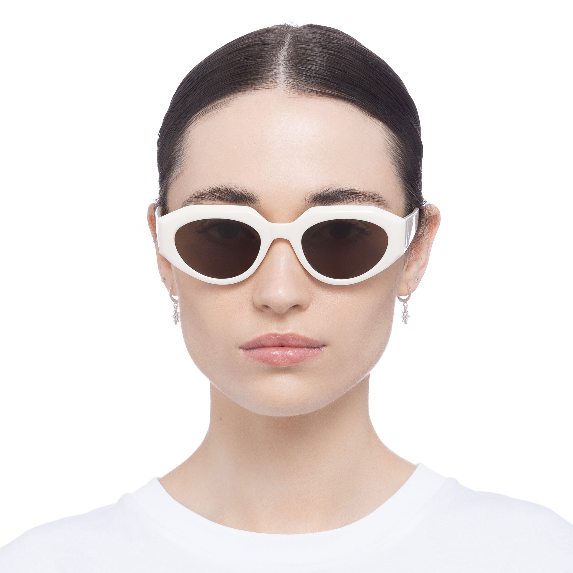 Aphelion Ivory Female Octagon Sunglasses | Aire