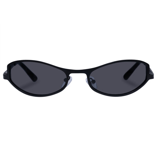 Retrograde Matte Black Uni-Sex Oval Sunglasses | Aire