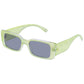 Orion Glowing Green Marble Uni-Sex Rectangle Sunglasses | Aire