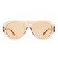 Satellite Tan Female Aviator Sunglasses | Aire