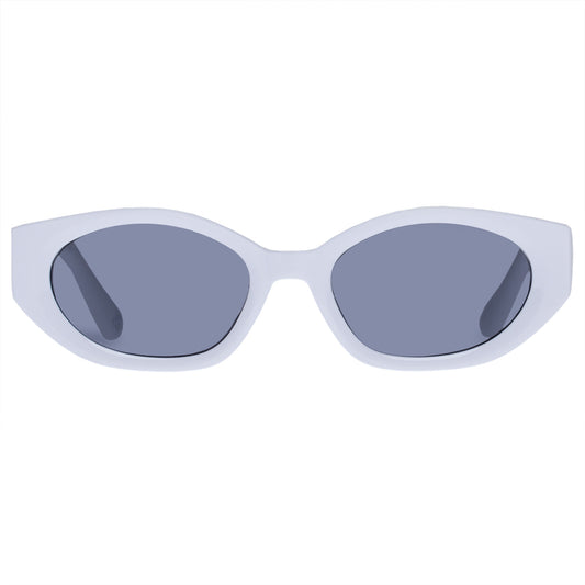 Mensa White Uni-Sex Oval Sunglasses | Aire