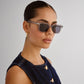 Zodiac Ash Grey Uni-Sex Square Sunglasses | Aire