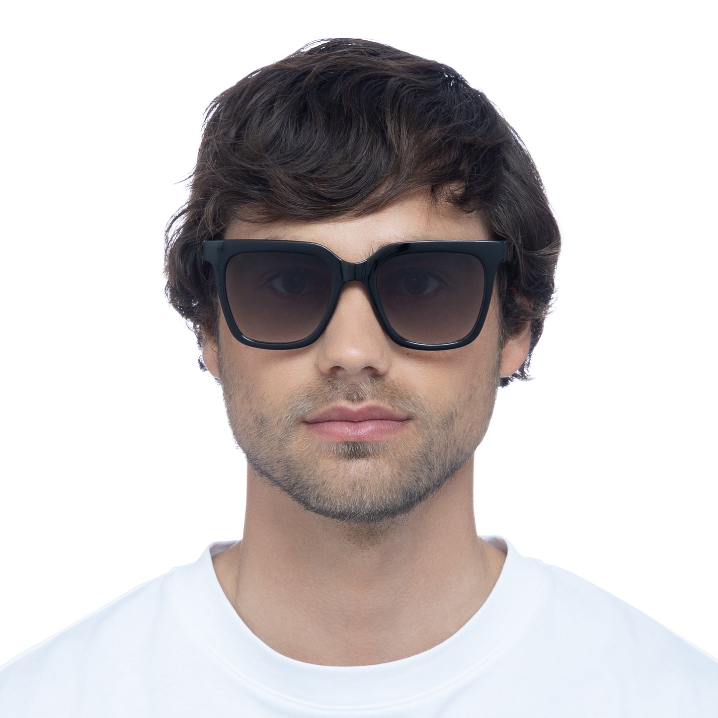 Meteorite Black Uni-Sex D-Frame Sunglasses | Aire