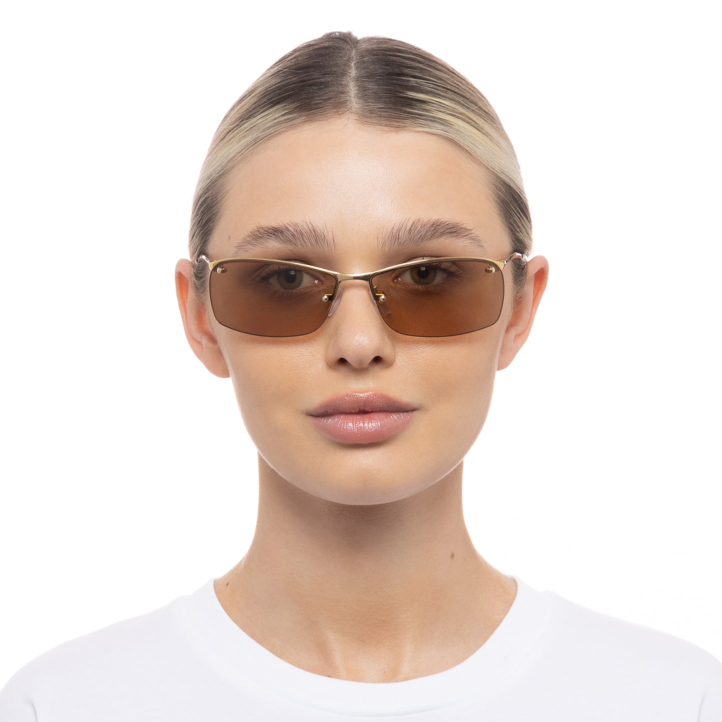 Vega Bright Gold Uni-Sex Wrap Sunglasses | Aire