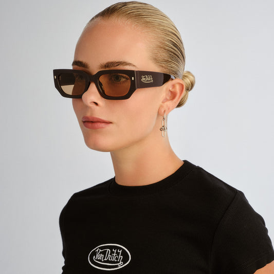Renegade Chocolate Uni-Sex Rectangle Sunglasses | Aire