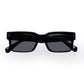 Castor Black Uni-Sex Rectangle Sunglasses | Aire