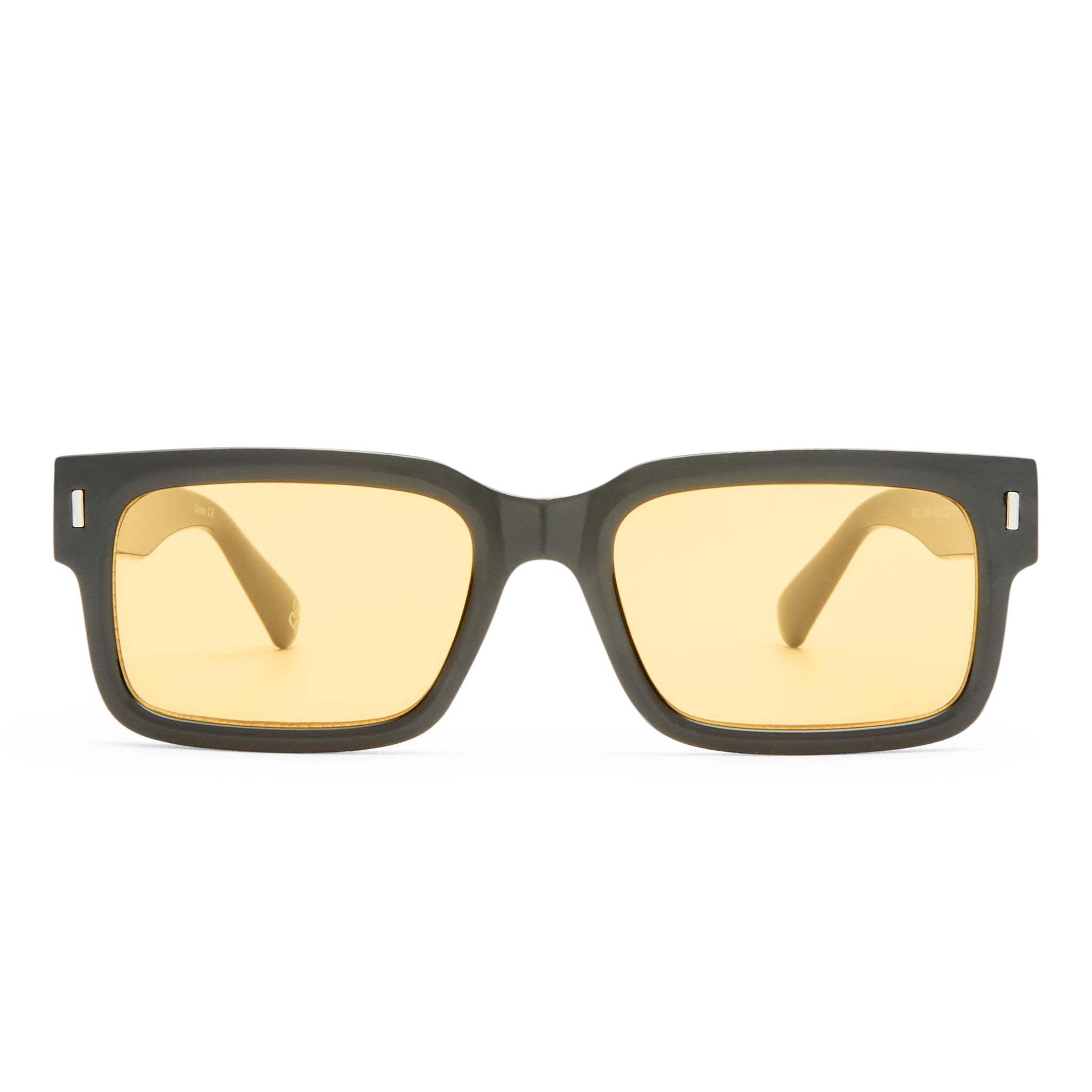Castor Black Uni-Sex Rectangle Sunglasses | Aire – AIRE US