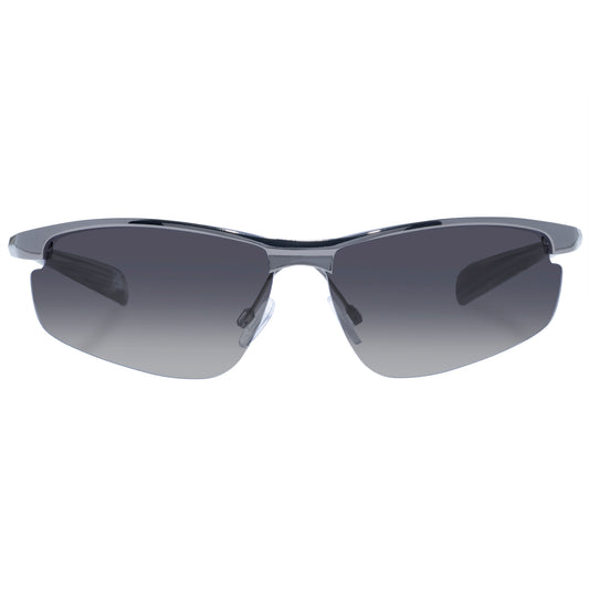 Supermoon Gunmetal Charcoal Uni-Sex Wrap Sunglasses | Aire