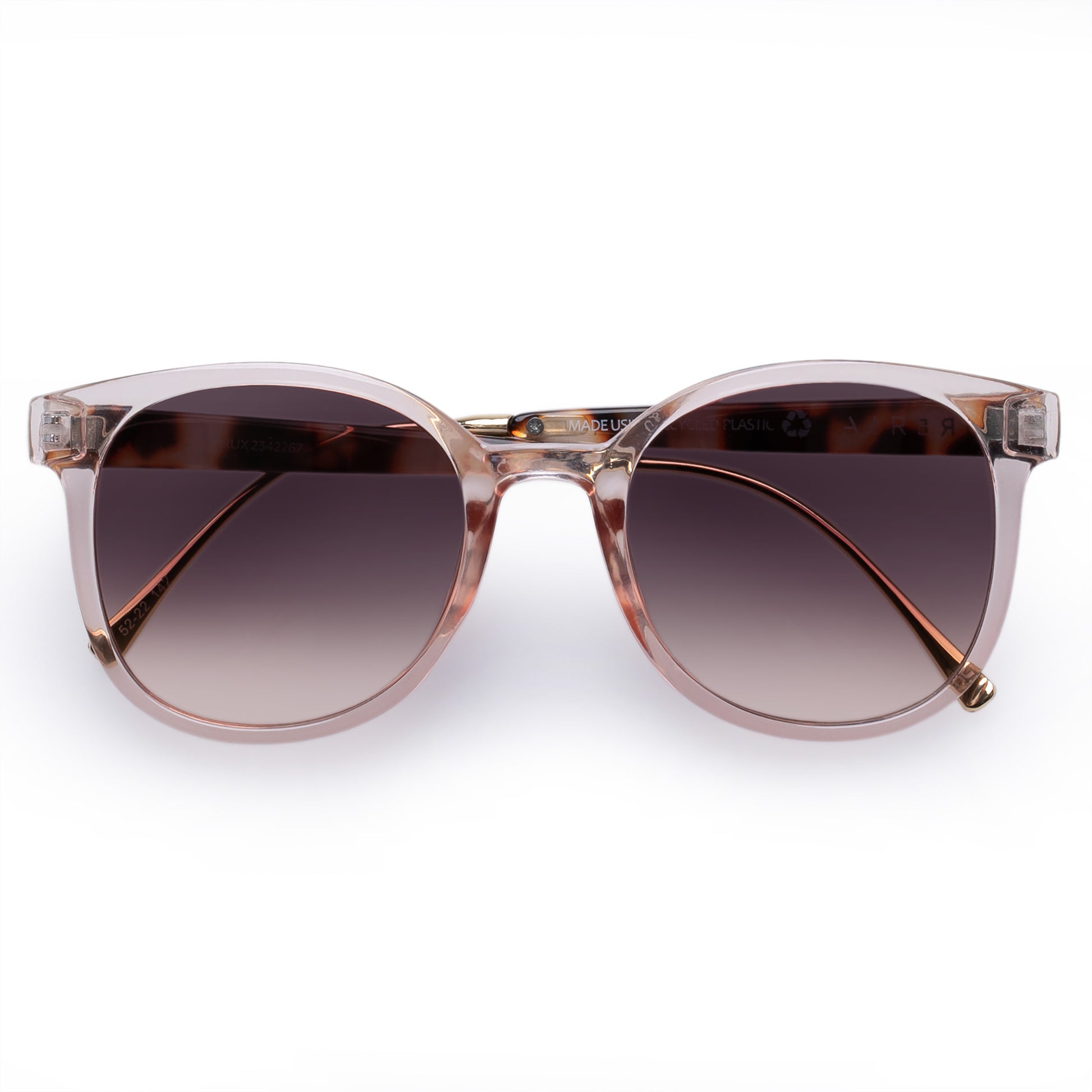 Crux Blush Cookie Tort Female Round Sunglasses | Aire