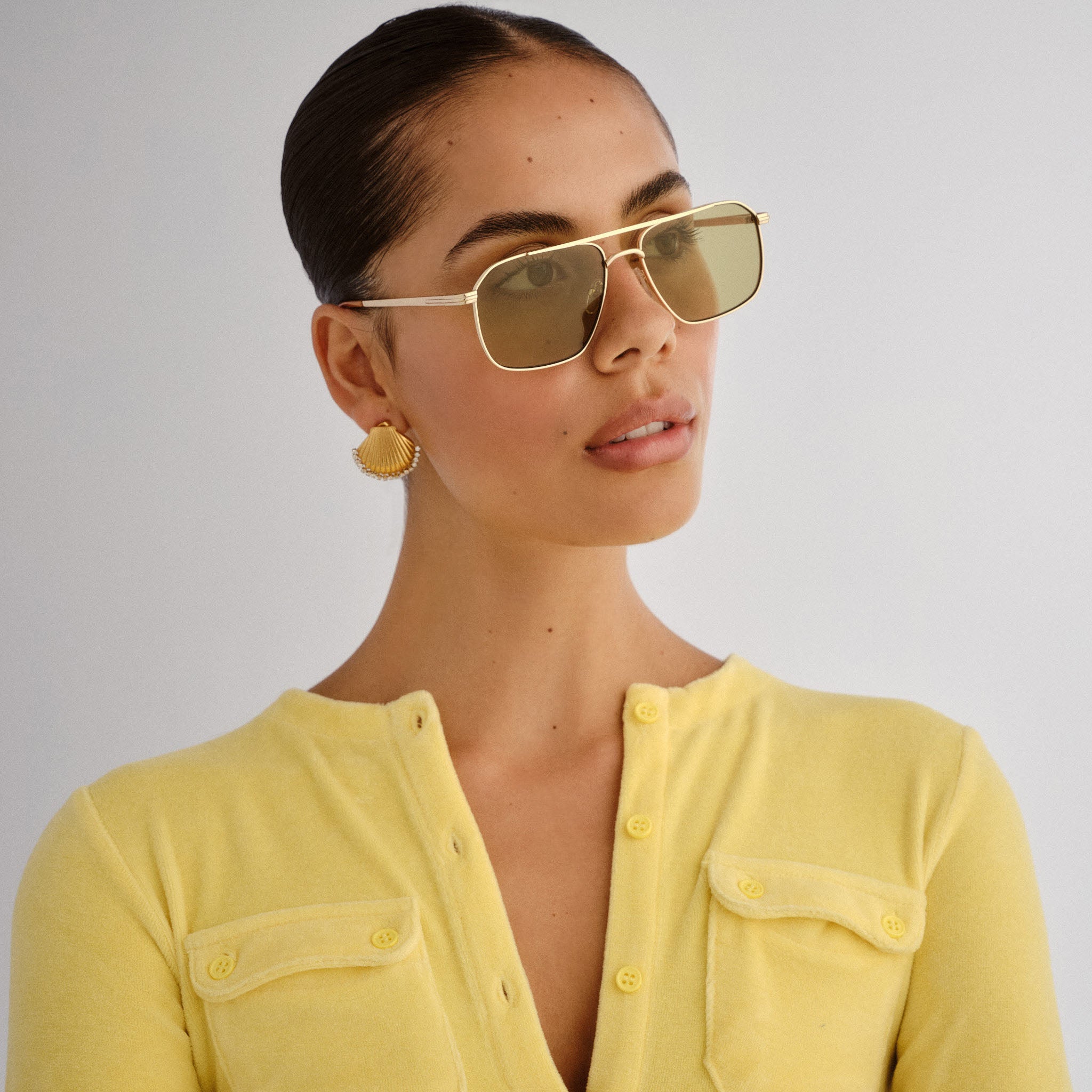 Equator Gold Vintage Tort Uni-Sex Aviator Sunglasses | Aire – AIRE US