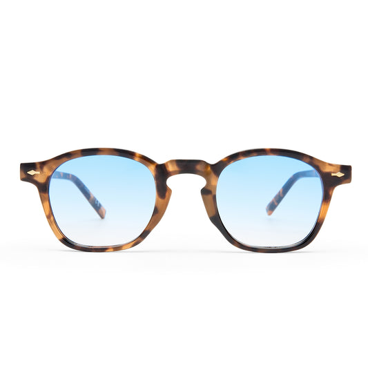 Nyxis Amber Tort Uni-Sex Round Sunglasses | Aire