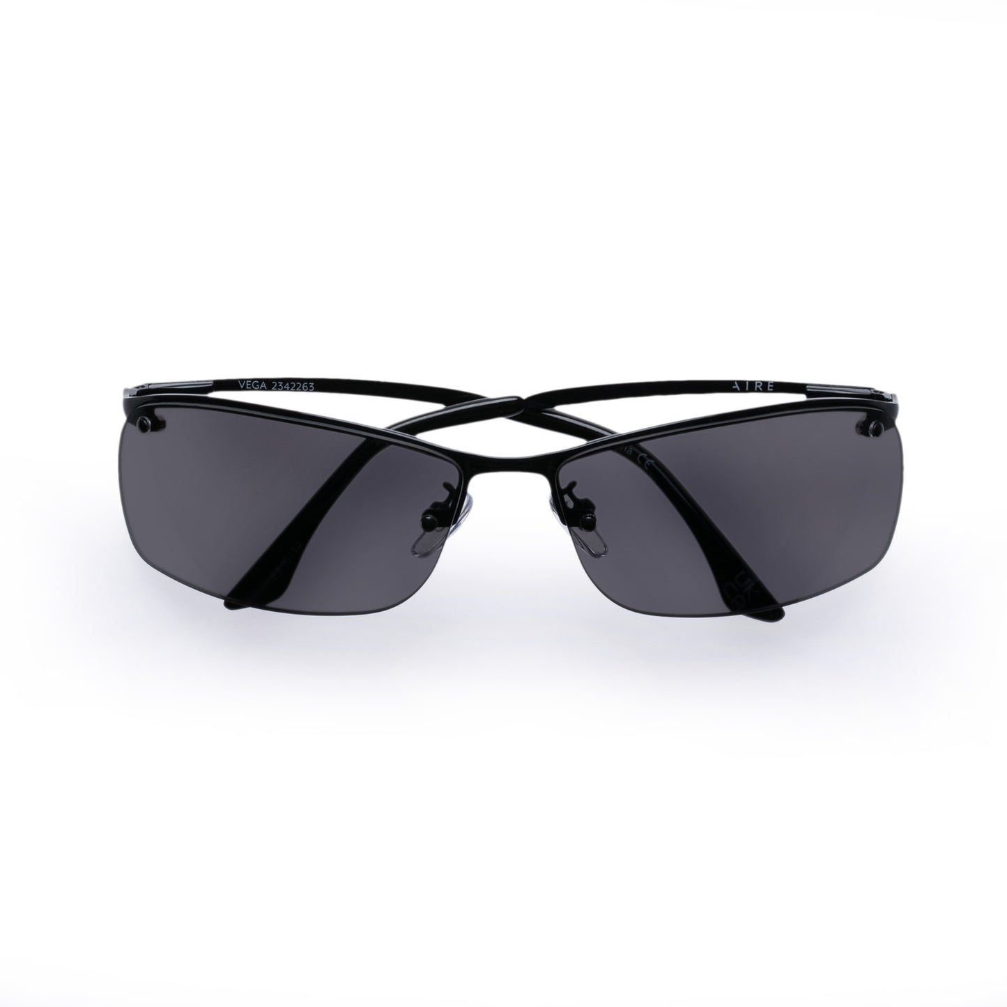 Vega Black Uni-Sex Wrap Sunglasses | Aire