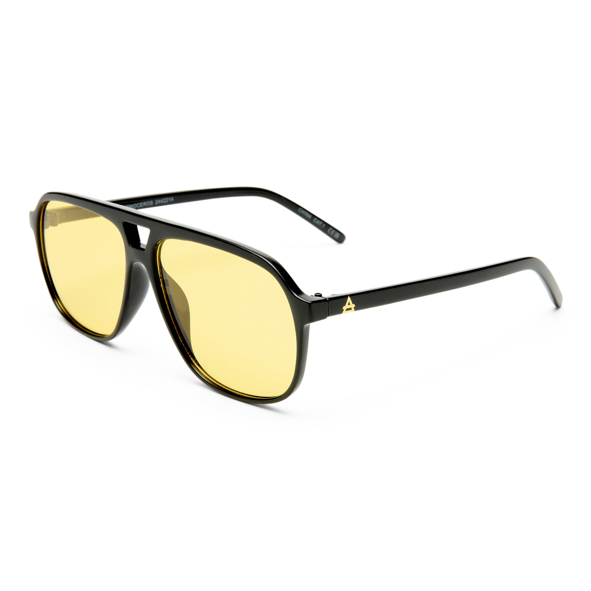 Monoceros Black Uni-Sex Aviator Sunglasses | Aire – AIRE US