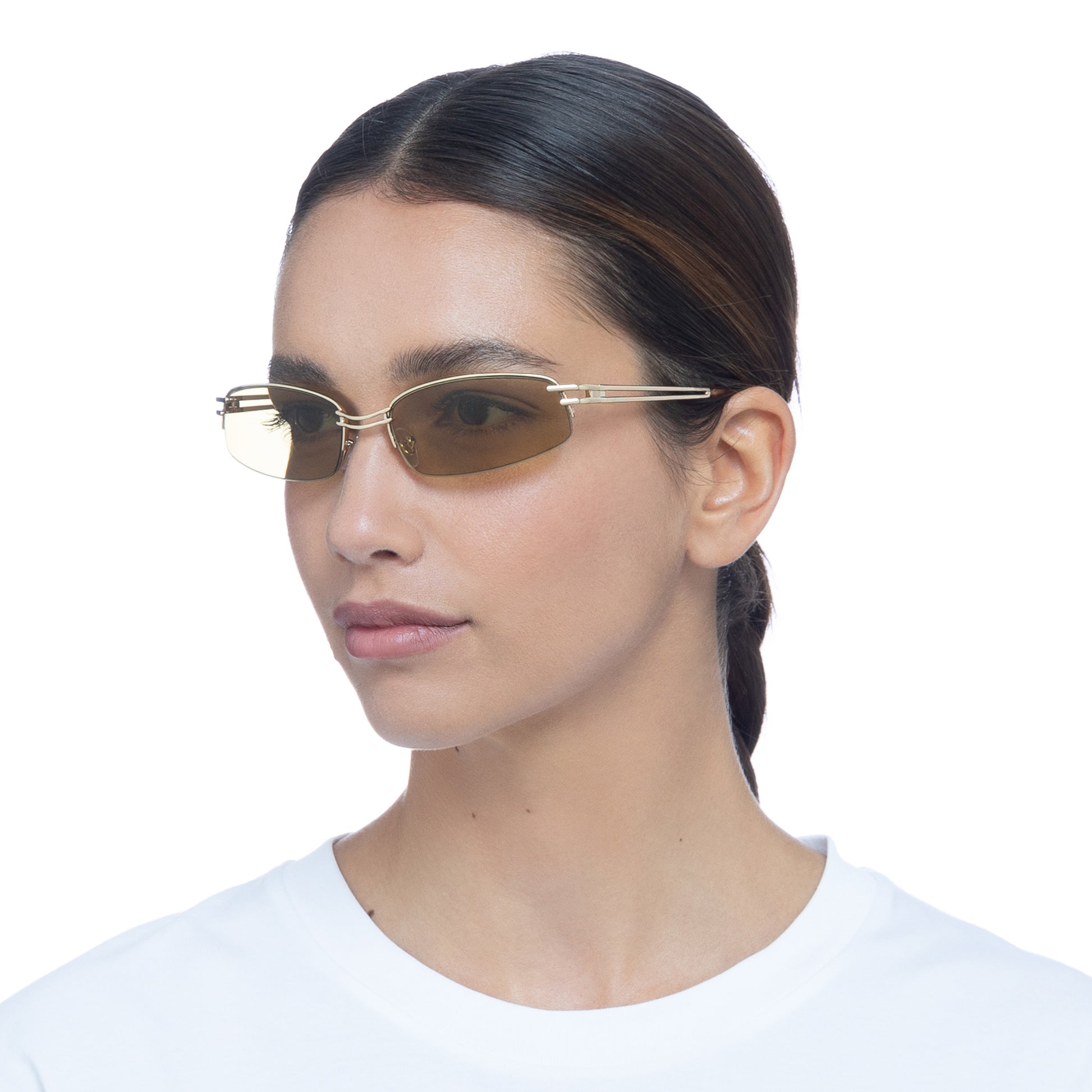 Helix Bright Gold Uni-Sex Wrap Sunglasses | Aire