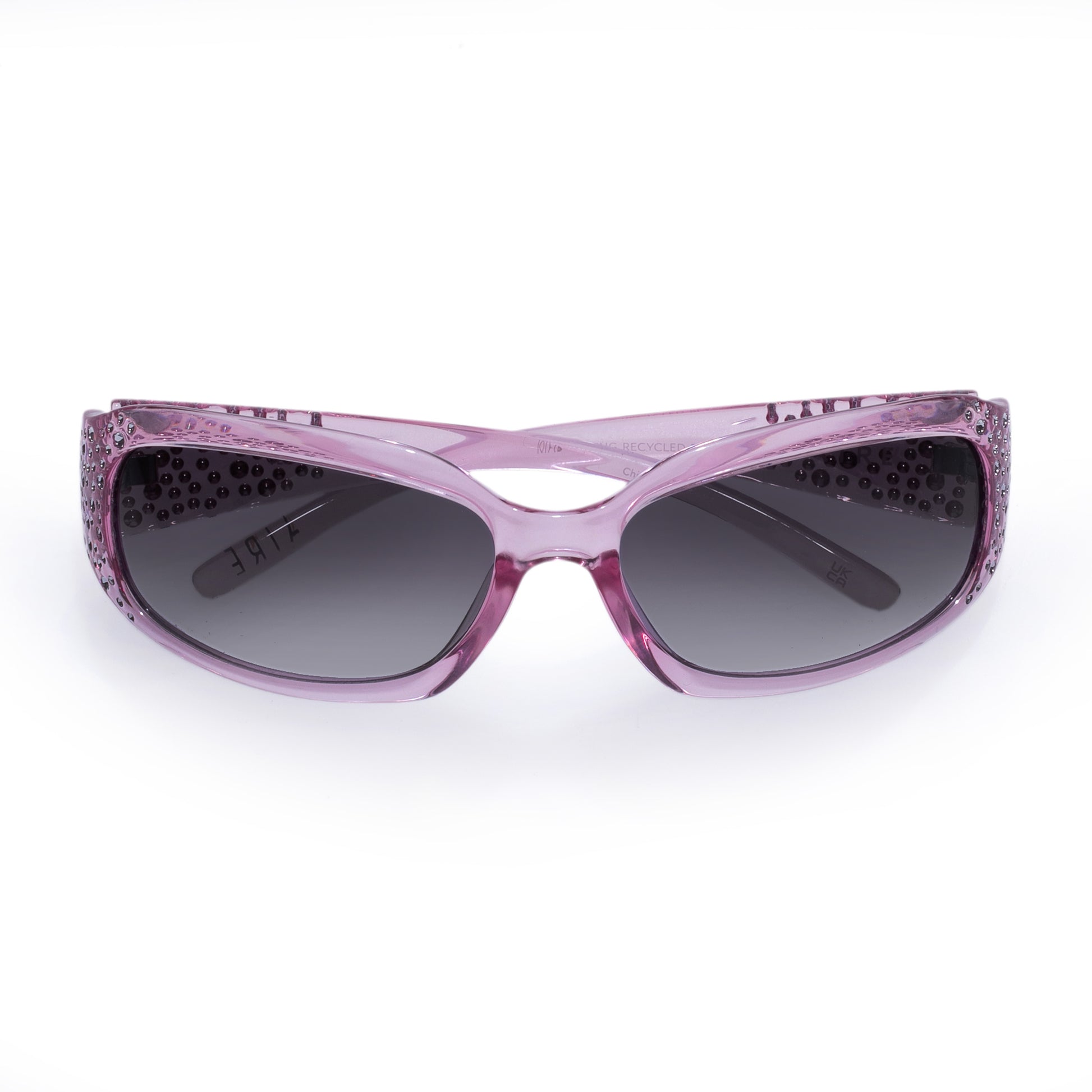 Vesta Pink Bedazzle Uni-Sex Wrap Sunglasses | Aire