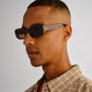 Ceres Chocolate Uni-Sex Rectangle Sunglasses | Aire