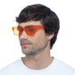 Castor Tangerine Uni-Sex Rectangle Sunglasses | Aire