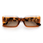 Parallax Caramel Cookie Tort Uni-Sex Rectangle Sunglasses | Aire