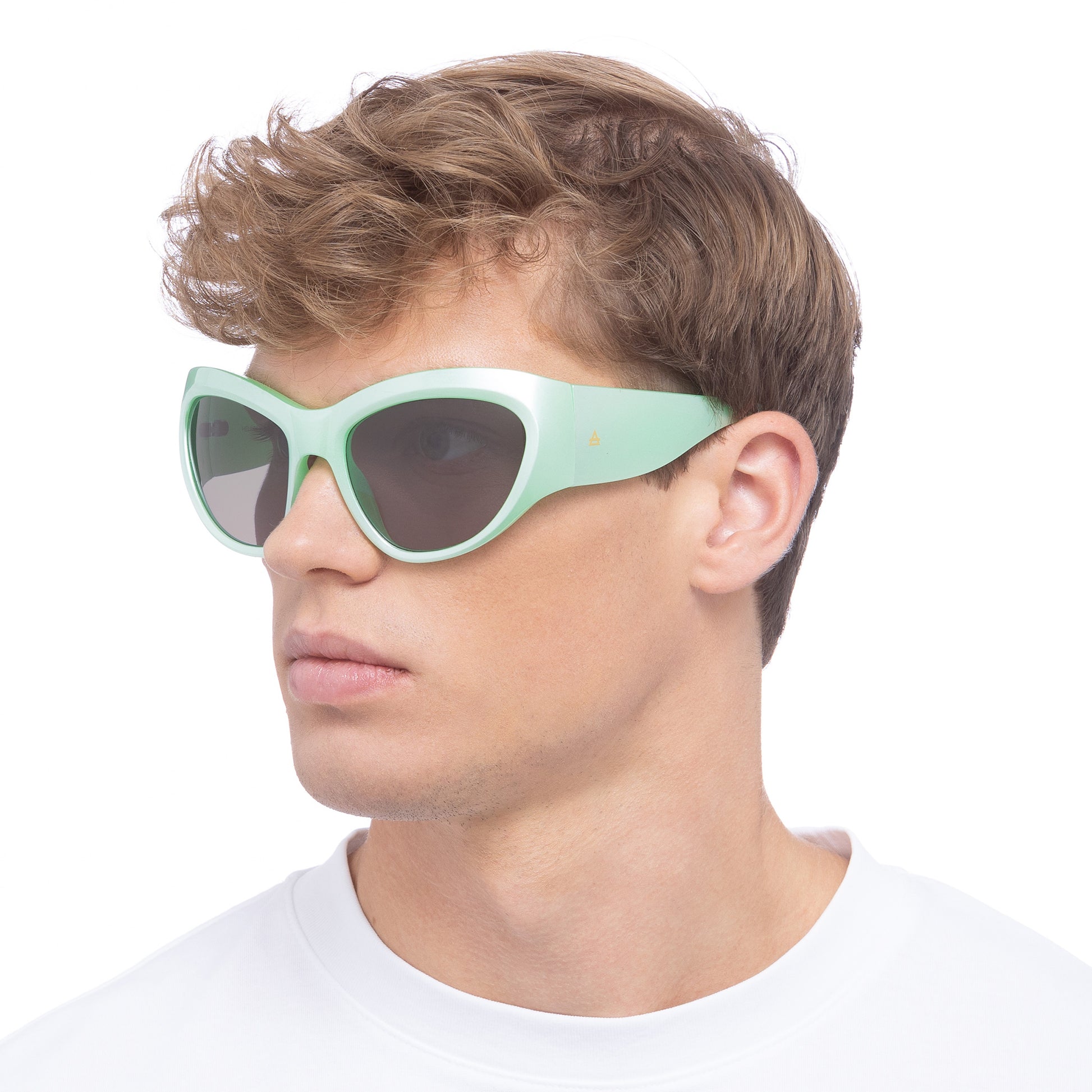 Helium Pearl Mint Uni-Sex Wrap Sunglasses | Aire