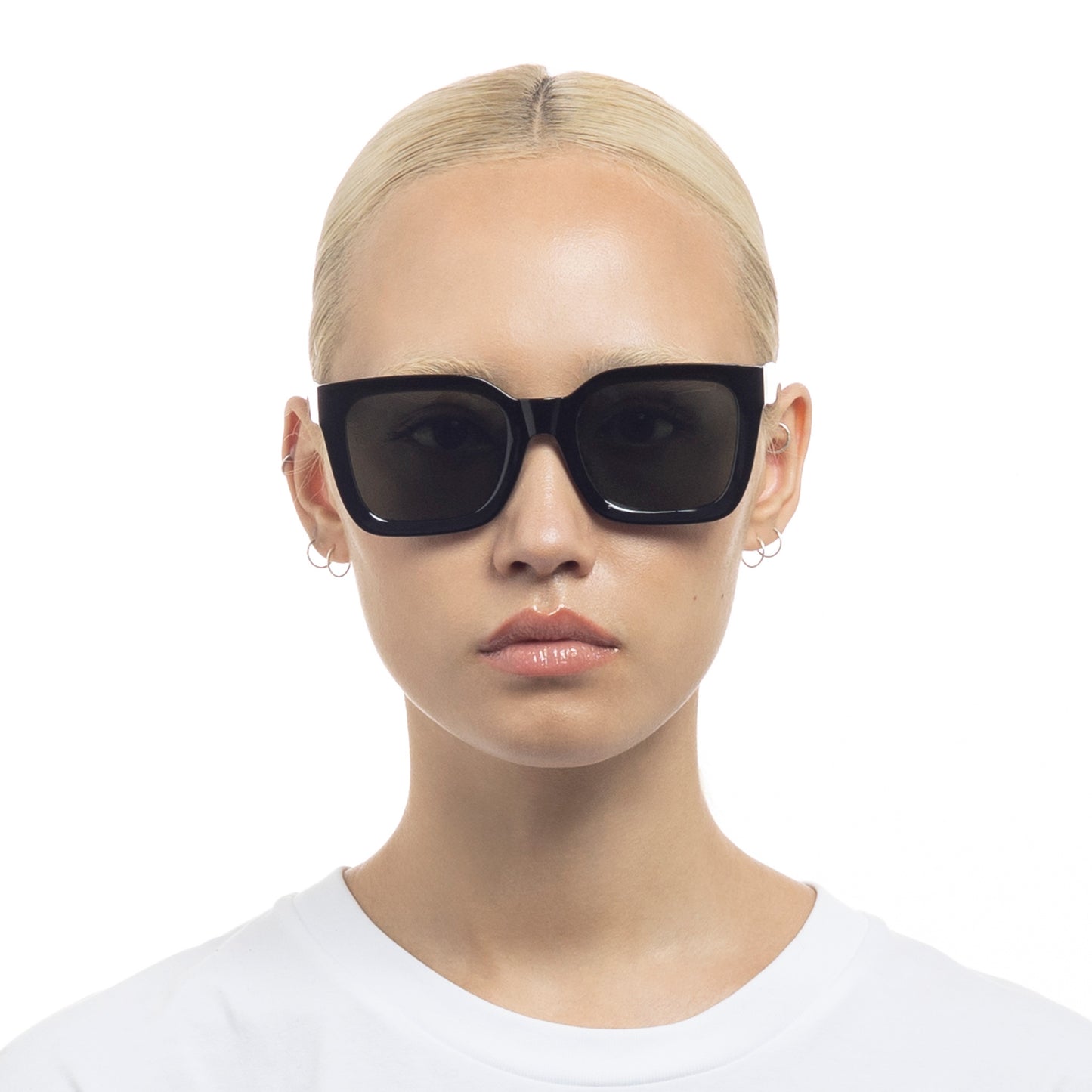 Abstraction Black Uni-Sex D-Frame Sunglasses | Aire