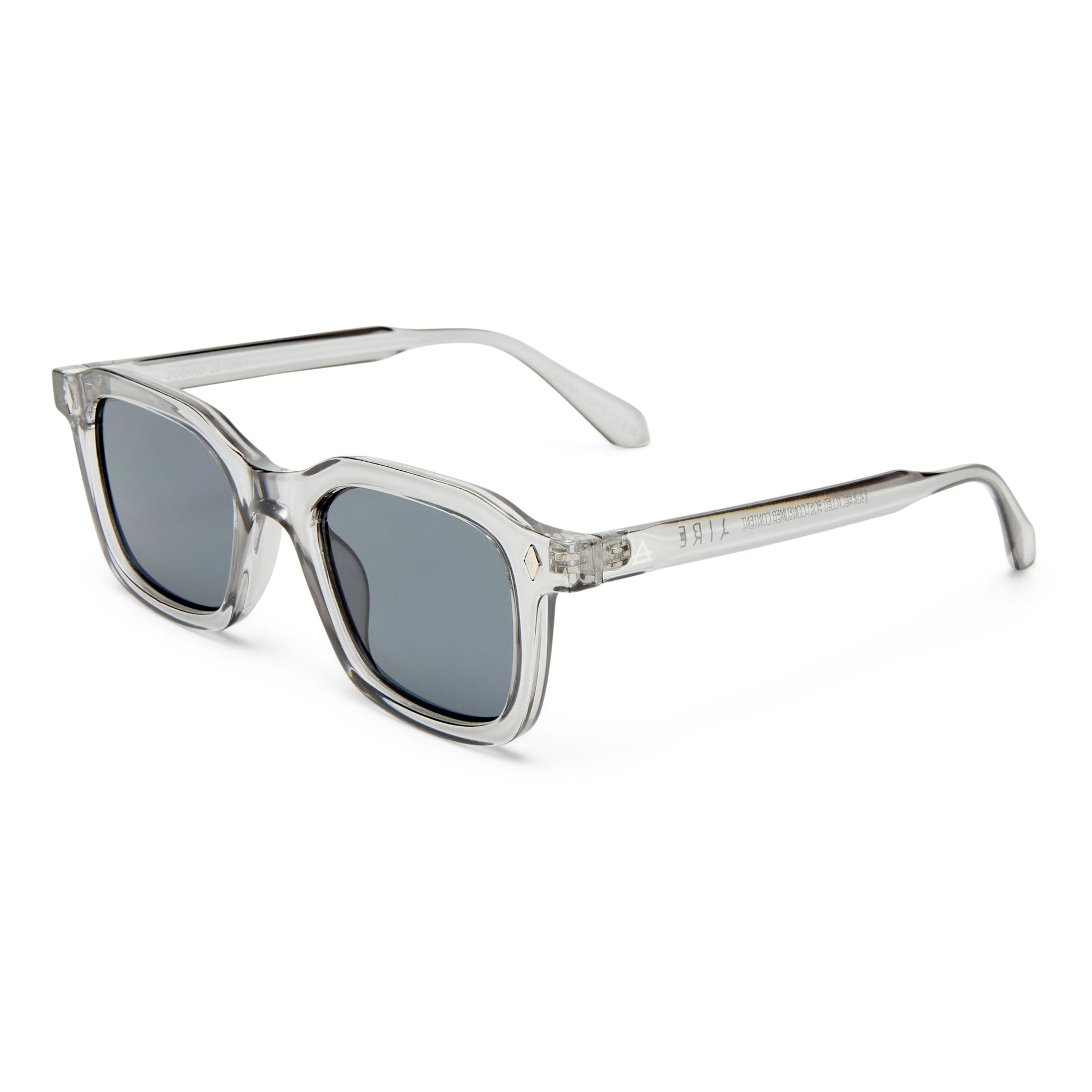 Zodiac Ash Grey Uni-Sex Square Sunglasses | Aire