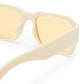 Pluto Ivory Uni-Sex Rectangle Sunglasses | Aire